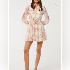 Ever New Rhys Fluted Long Sleeve Minidress Size 4